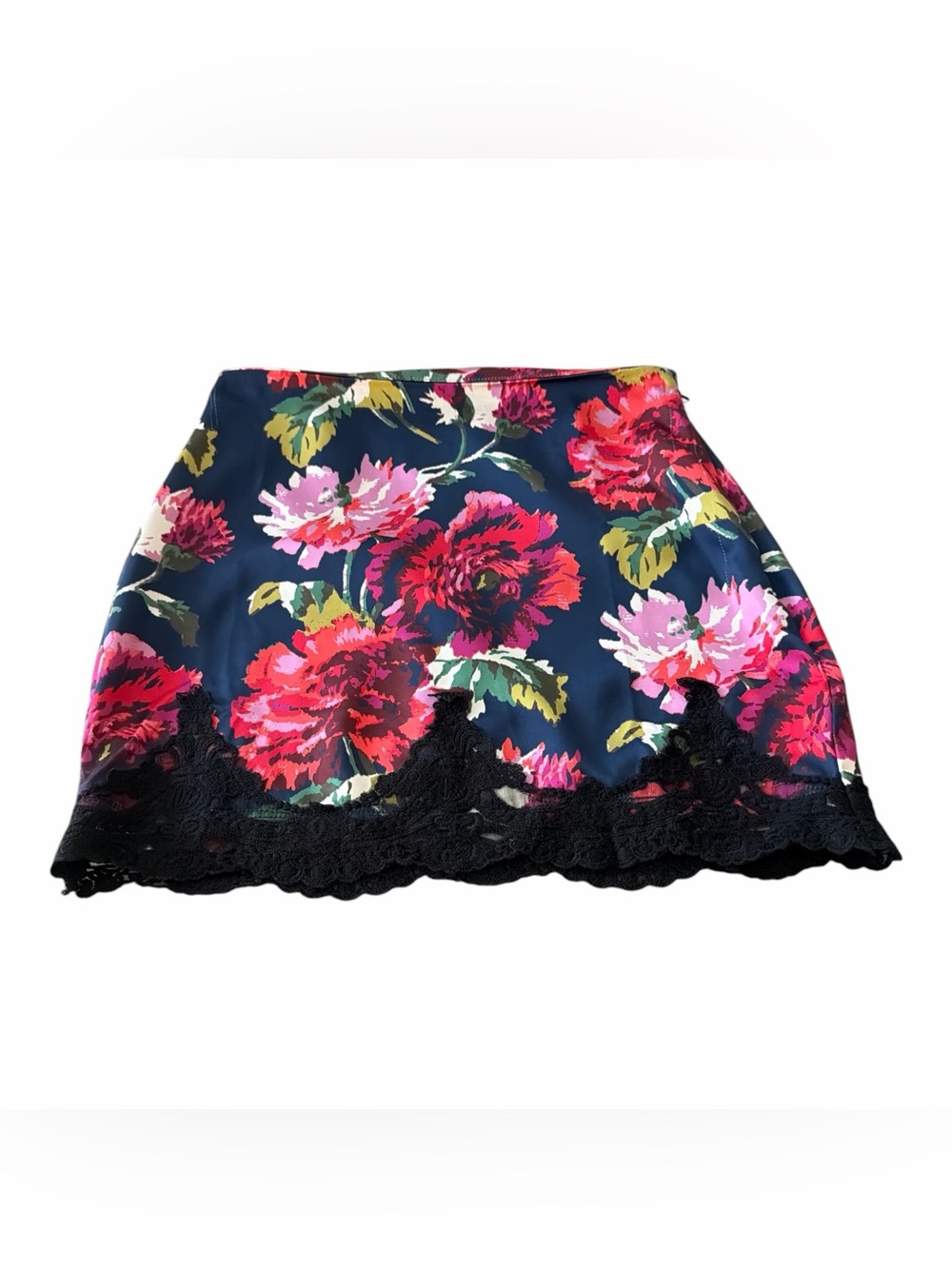 Urban Outfitters Navy Floral Mini Skirt Size S